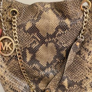 Michael Kors Snake Skin Cross Body Bag